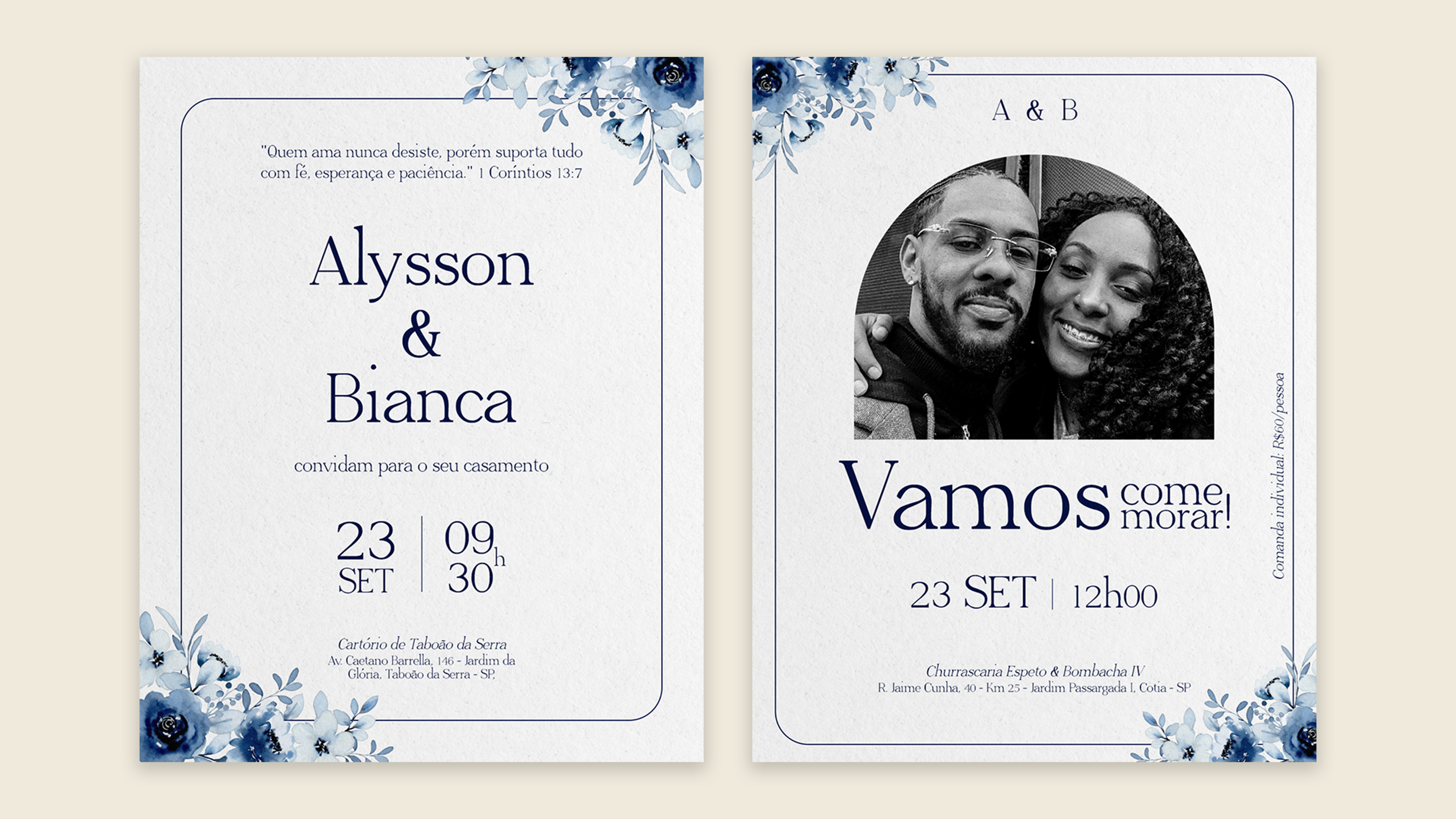 Convite Bianca e Alysson